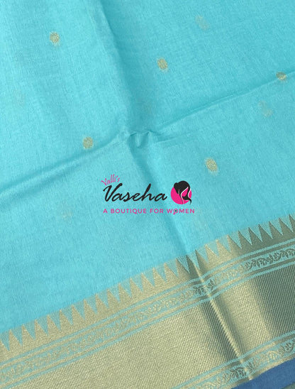 Semi Raw silk - Blue Shade - VVRS010