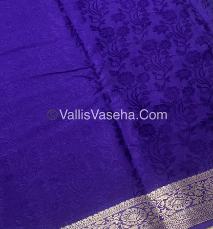 Semi Viscose / Semi Mysore Crepe Silk Variety - Embossed Design - VVSMC002