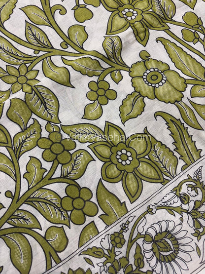 Pure Kalamkari Cotton Saree - VVPKC002