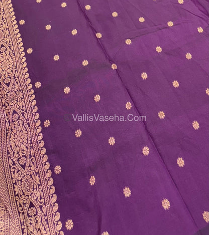 Semi Soft Silk  - Purple   Shade -VVSSS018