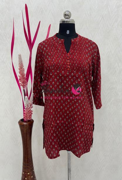 Ready Made - Short Top - Red Color - VVRST002