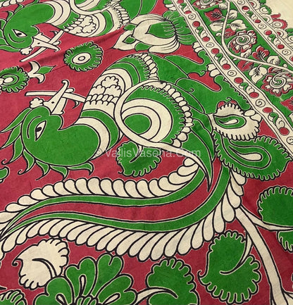 Pure Kalamkari Cotton Saree - VVPKC002