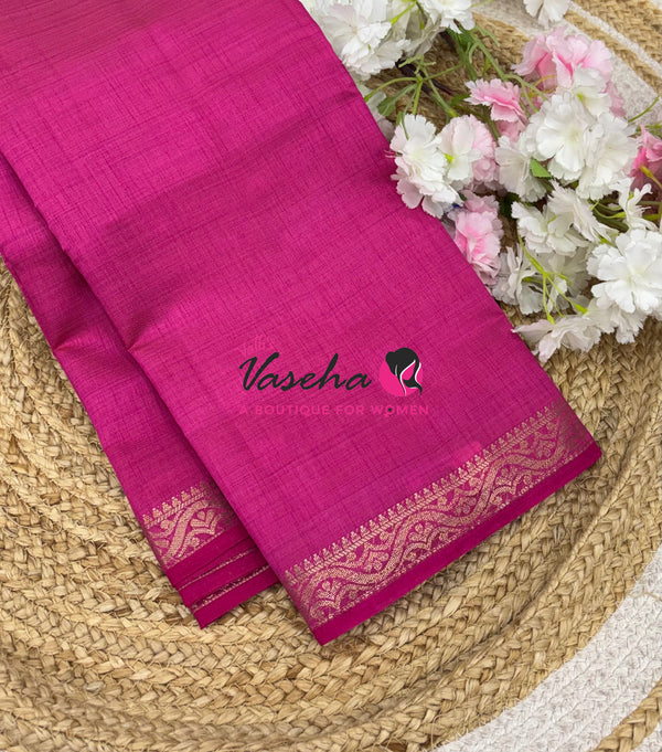 Semi Tussar Silk - Pink Shade - VVSTS070