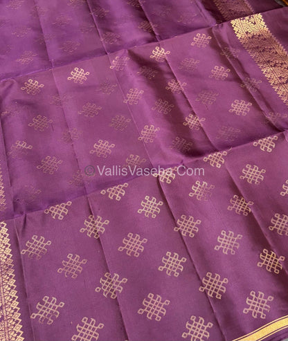 Pure Soft Silk Saree  - Wine Shade - VVPSS074