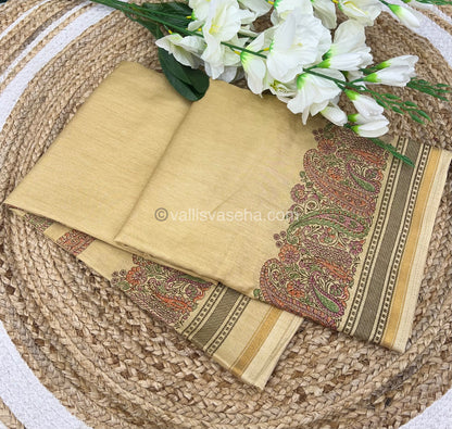 Casual Wear - Fancy Mixed Cotton Cream Shade - VVFMC001