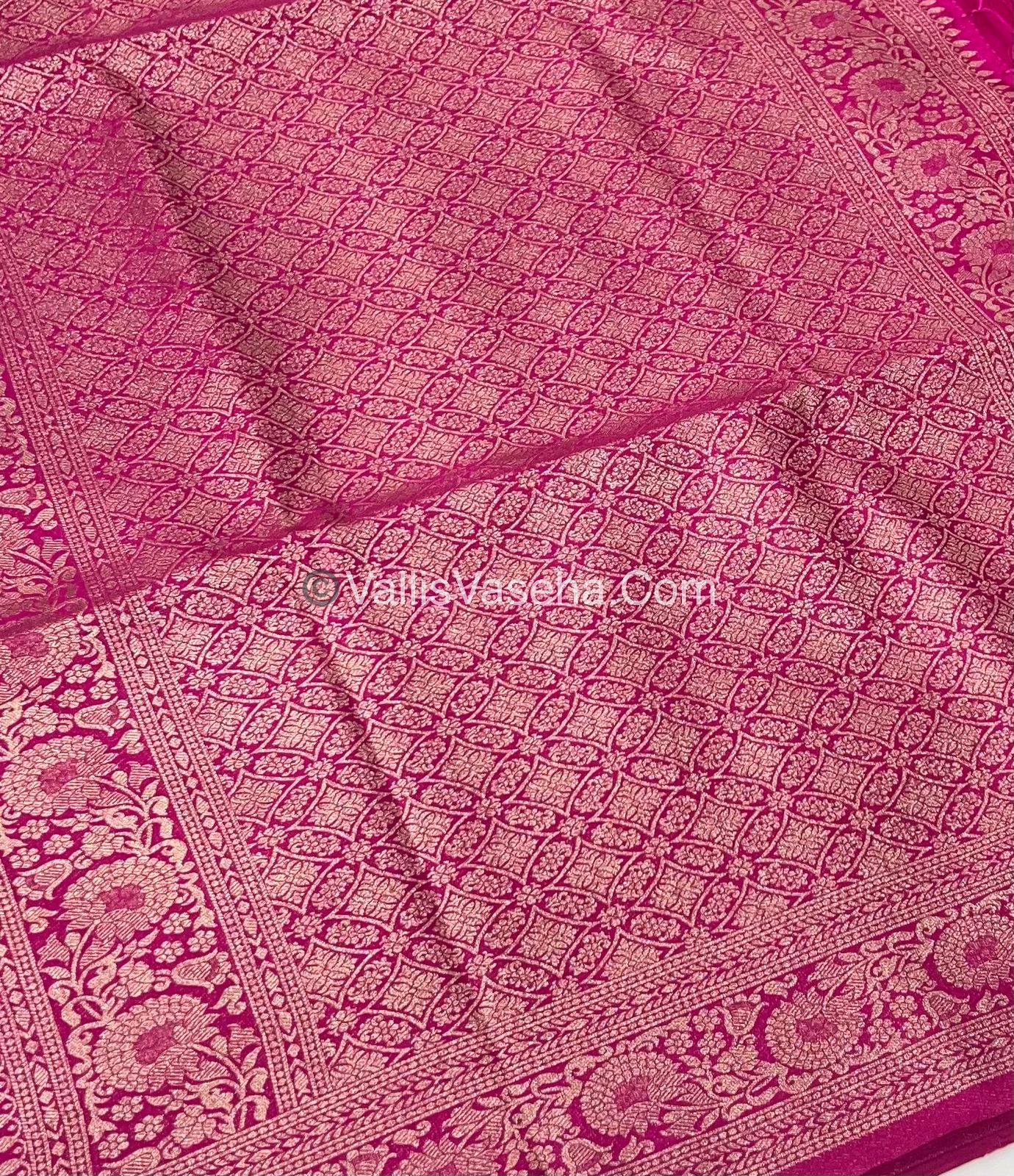 Banarasi - Heritage Silk - Semi Kathan Silk - Pink Shade- VVBHS004