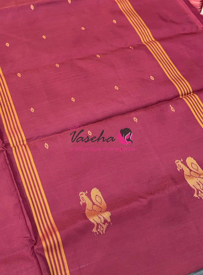 Vazhai Pattu Saree / Banana Pith - With Blouse - VVVPS002