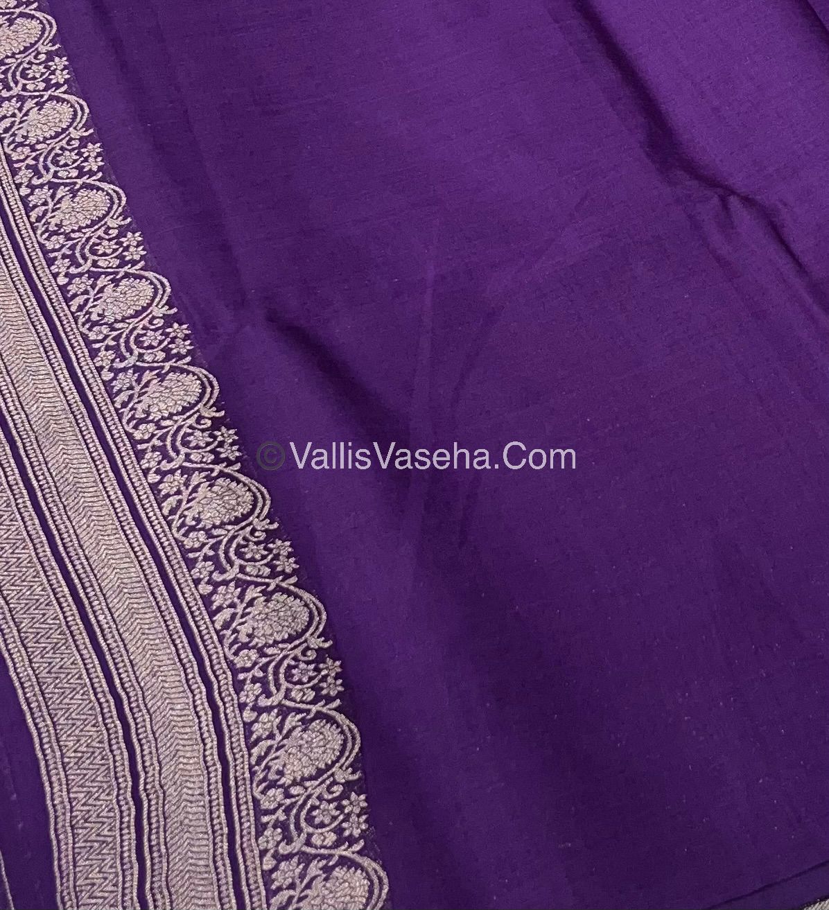 Banarasi - Heritage Silk - Semi Kathan Silk - Violet Shade - VVBHS006