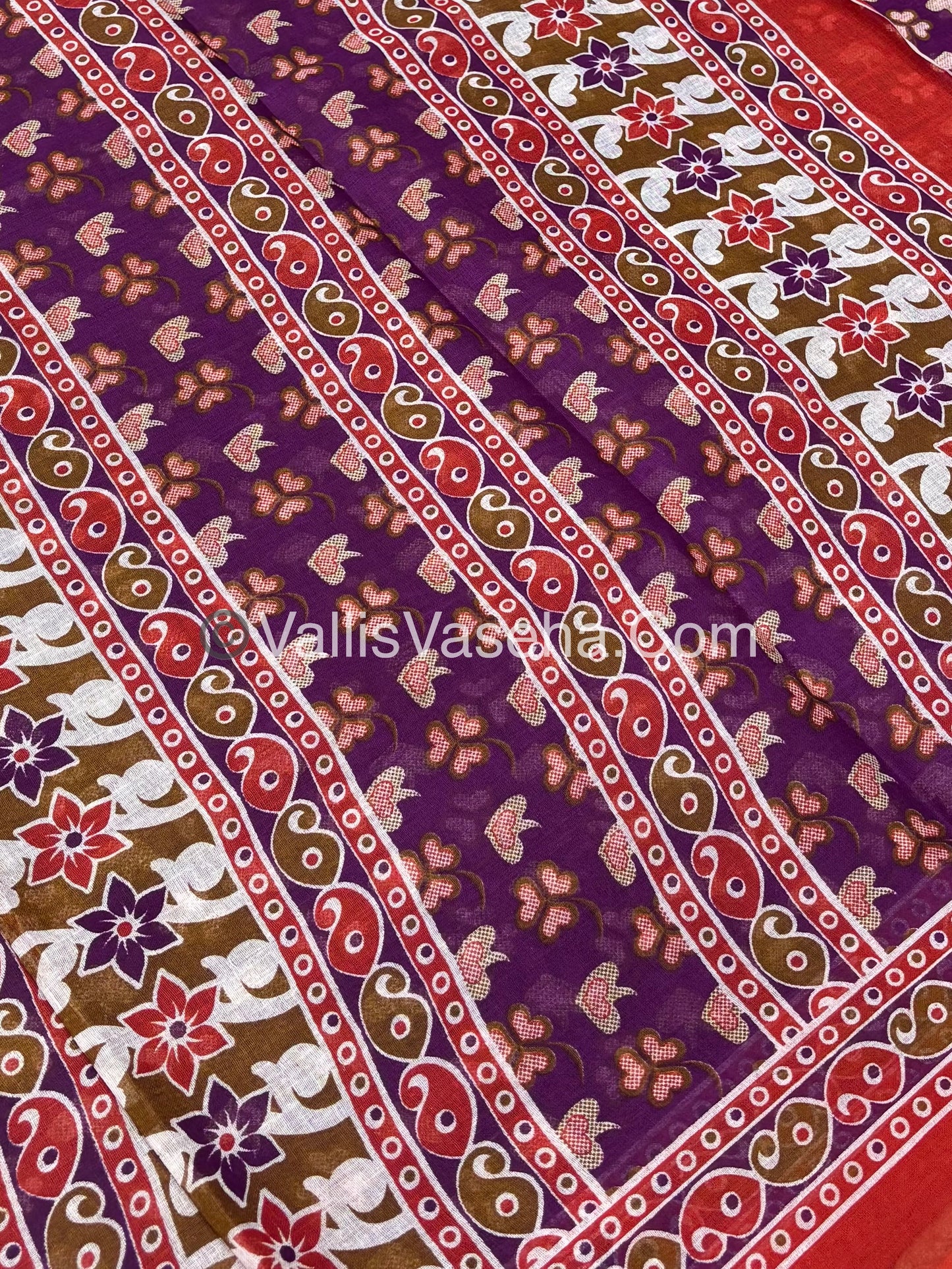 Pure Cotton Voile Saree | VVPVC003