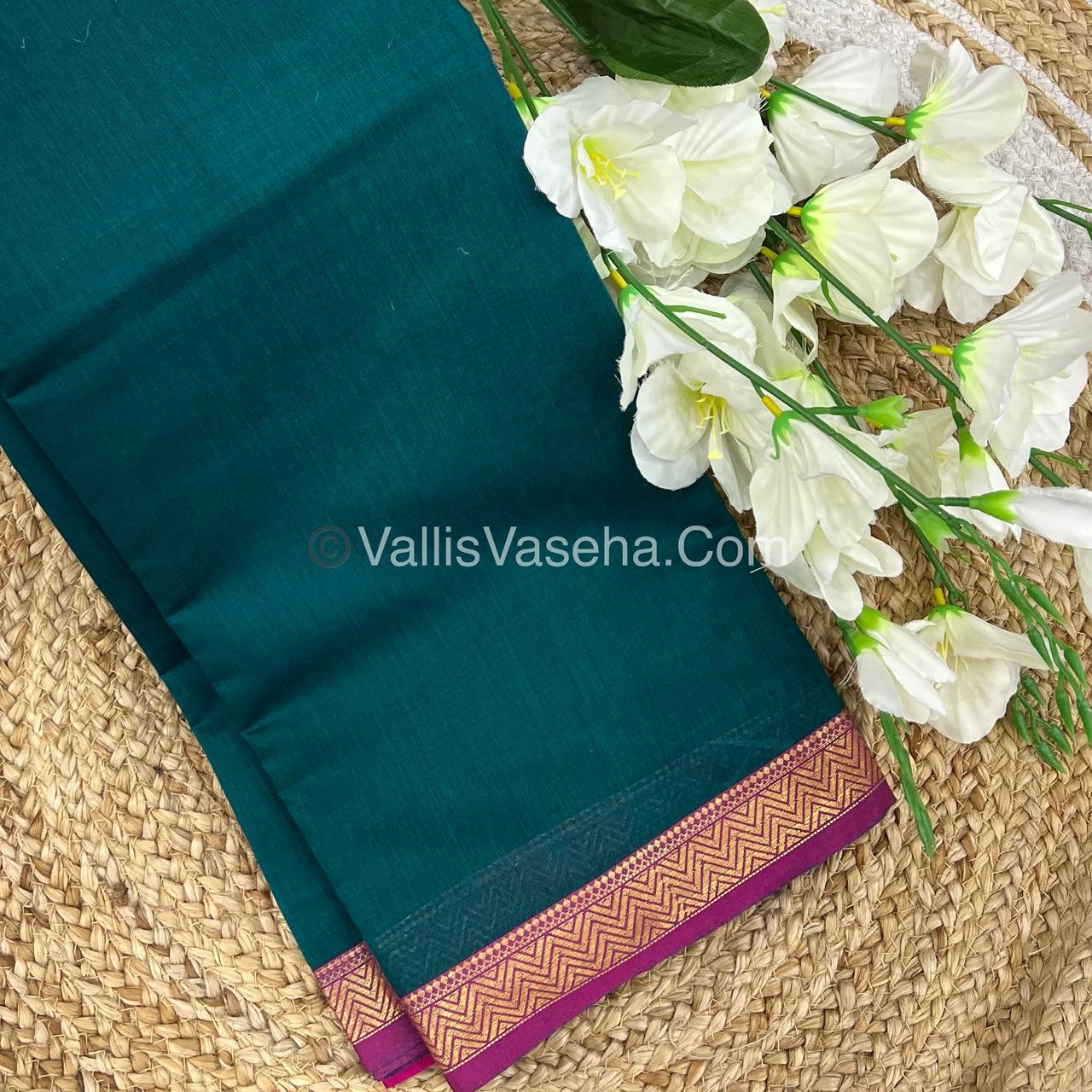 Fancy Mixed Cotton - Ramar Blue With Pink Shade - VVFMC005
