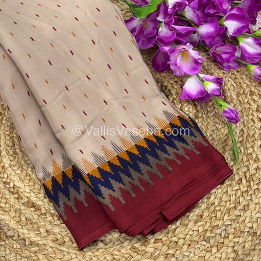Turkey Crepe Silk Saree - Regular / Casual Wear - VVCSS001