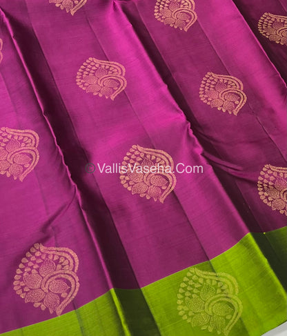 Half Mix - Pure Soft Silk Saree - VVPSS030