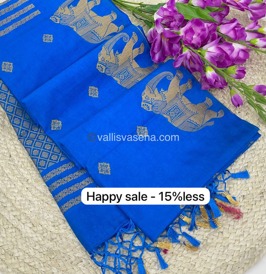 Mulberry Semi Silk - Blue Shade - VVMSS001