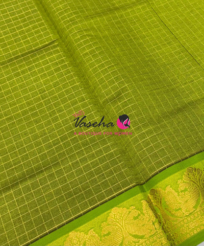 Semi Silk Cotton Saree Lakshadeepam Shade |VVSSC009