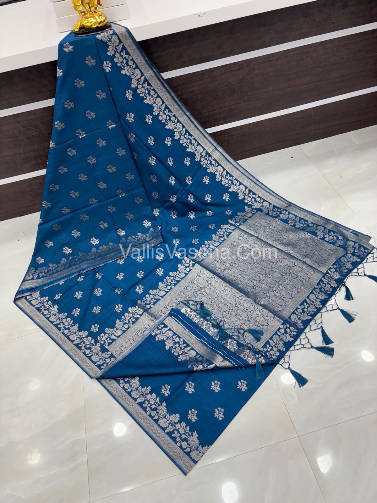 Banarasi - Heritage Silk - Semi Kathan Silk -  Blue Shade - VVBHS008