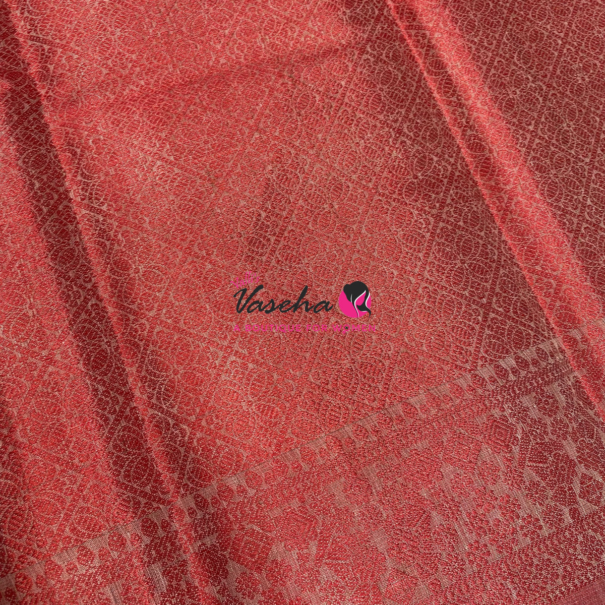 40% less - Offer Saree - Semi Banarsi Silk Saree - VVDS008