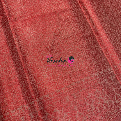 40% less - Offer Saree - Semi Banarsi Silk Saree - VVDS008