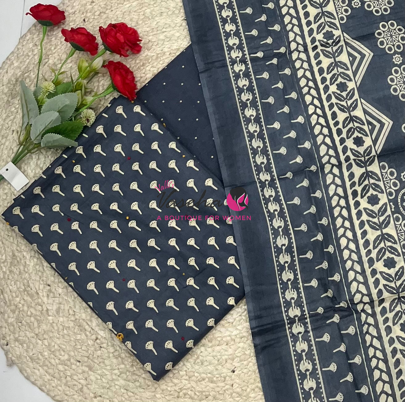 Bash Mina Cotton | Unstitched Material | VVUSM066