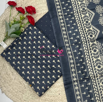 Bash Mina Cotton | Unstitched Material | VVUSM066