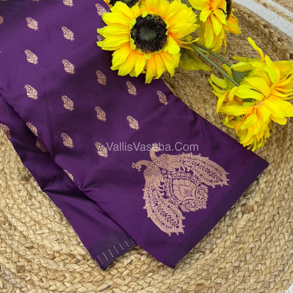 Semi Soft Silk  - Purple   Shade -VVSSS018