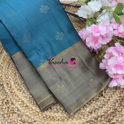 Half Mix - Pure Soft Silk Saree - Retta Petta Border - VVPSS154