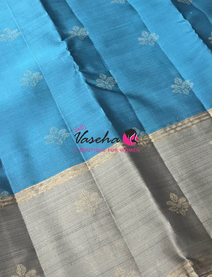 Half Mix - Pure Soft Silk Saree - Retta Petta Border - VVPSS154