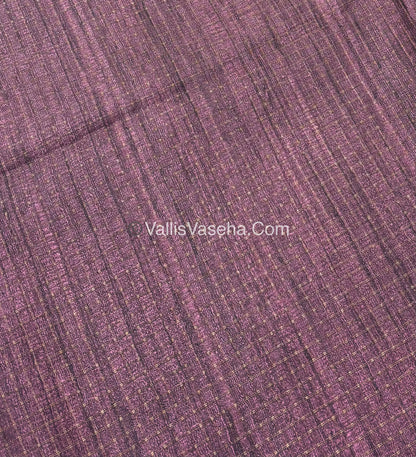 Art Tussar / Art Silk - Green & Brown - VVATS004