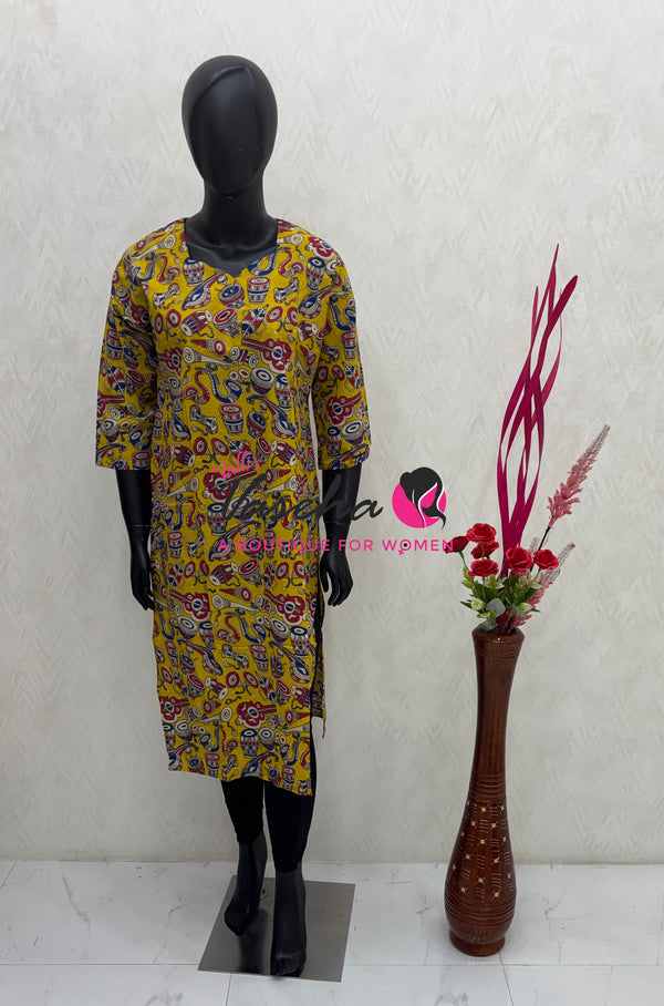 Ready Made - Kalamkari Kurti - VVRKK003