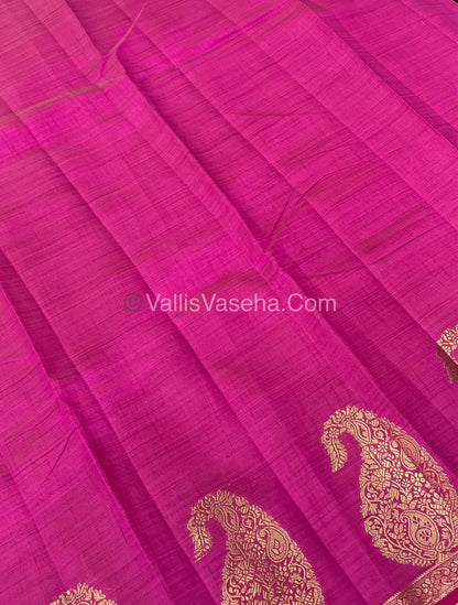 Semi Tussar Silk - Pink Shade - VVSTS002