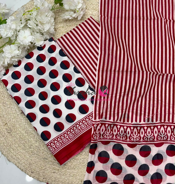 Pure Mul Mul Cotton | Unstitched Material | VVUSM065