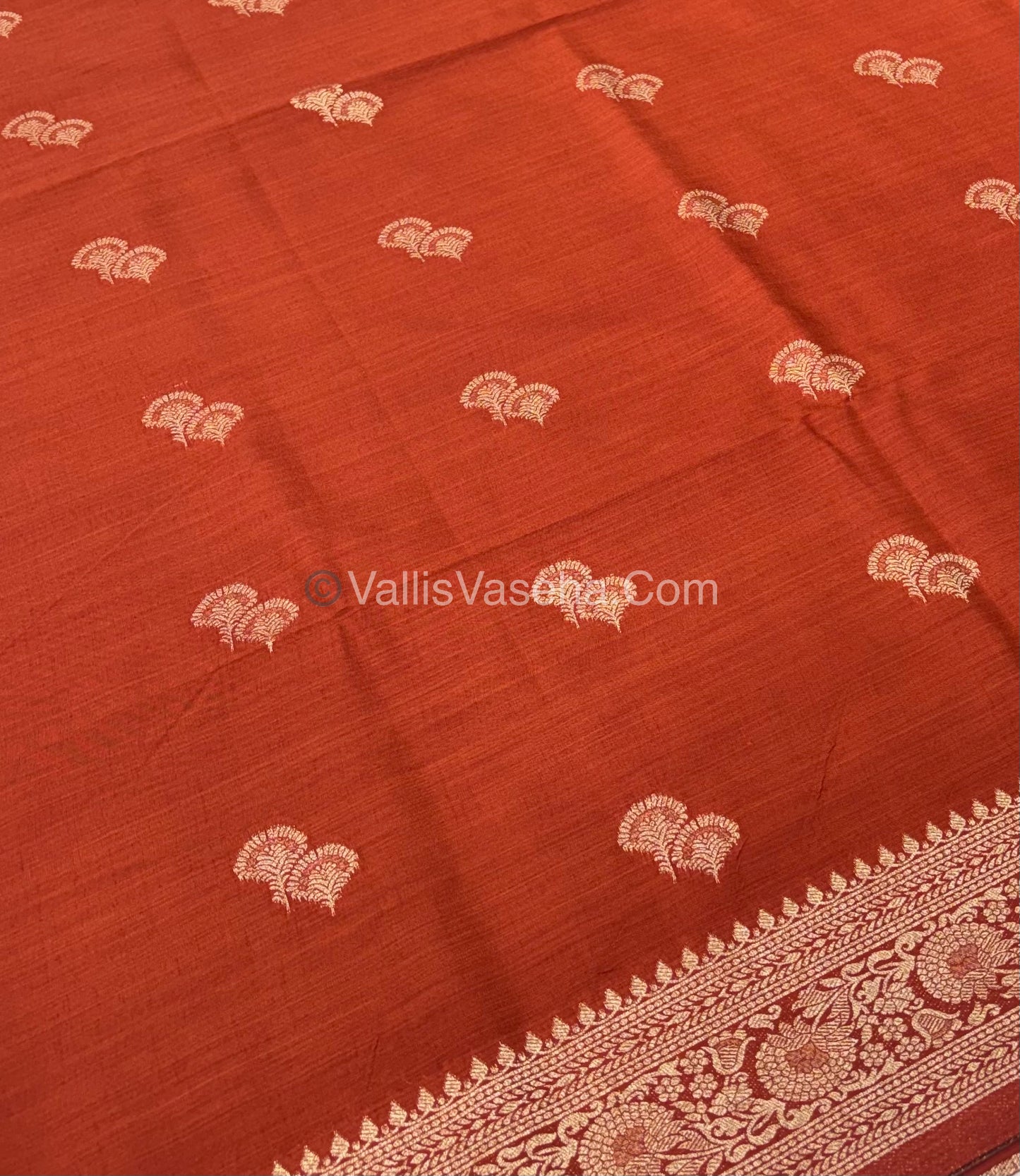 Banarasi - Heritage Silk - Semi Kathan Silk - Orange Shade- VVBHS004