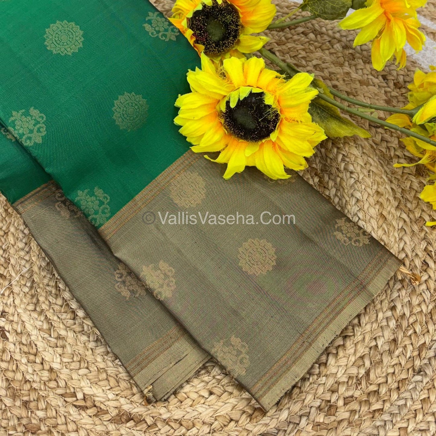 Half Mix - Pure Soft Silk Saree - Long Retta Petta Border with Butta - VVPSS076