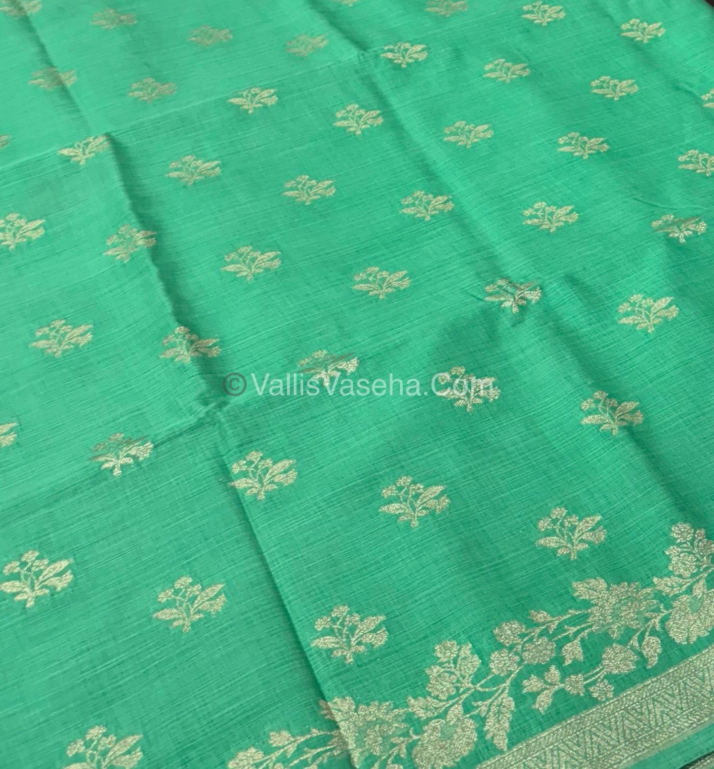 Banarasi - Heritage Silk - Semi Kathan Silk - Light Pista  Shade - VVBHS008