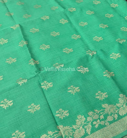 Banarasi - Heritage Silk - Semi Kathan Silk - Light Pista  Shade - VVBHS008