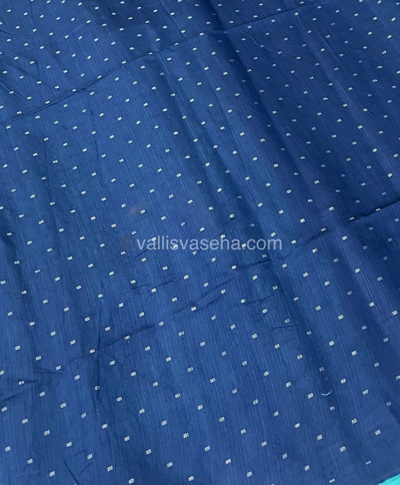 Butter Silk - Round Butta - Blue & Blue Blouse Combo - VVBS001