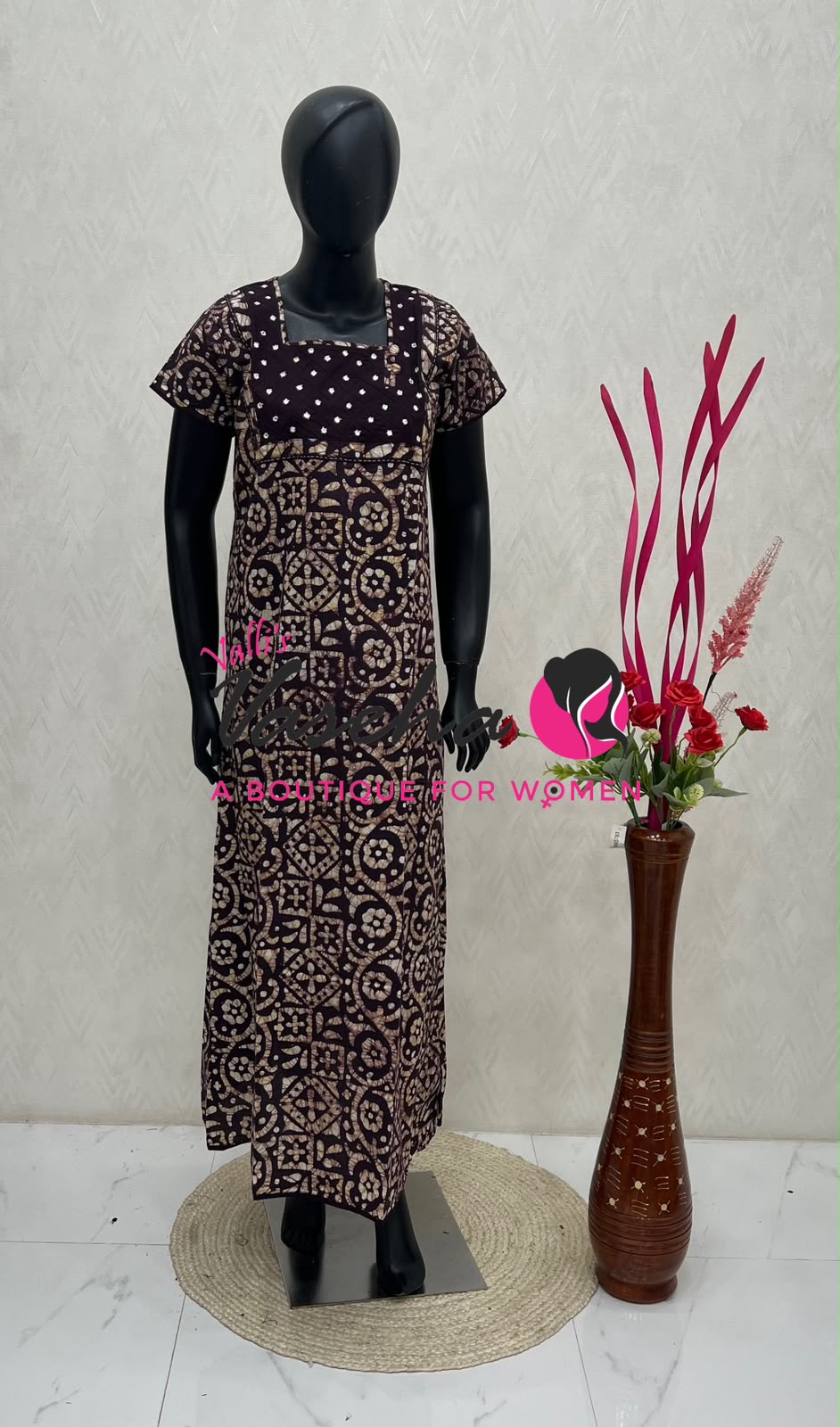 Slim Fit  - Nighties - Batick Print - VVJN001