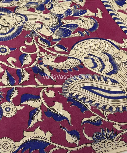 Pure Kalamkari Cotton Saree - VVPKC001