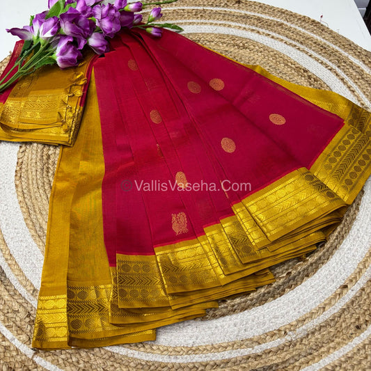 15% Offer Saree - Pure Korvai Silk Cotton - VVDS004