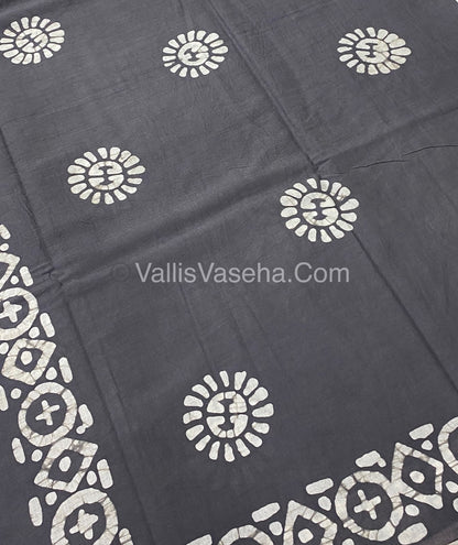 Pure Soft Mul Mul Cotton Sarees - Hand Block Prints - VVMMC003