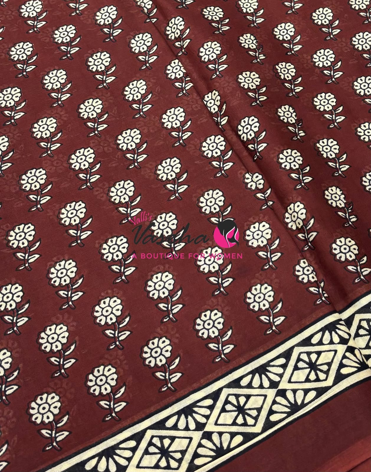 Pure Soft Mul Mul Cotton Sarees - Hand Block Prints - VVMMC011
