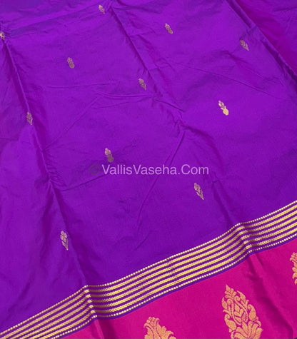 Semi Silk Saree - Kanchi Pattu Style - VVSSS004