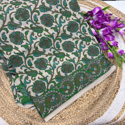 Pure Kalamkari Cotton Saree - VVPKC002