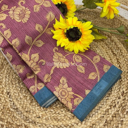 Semi Tussar Silk Saree |VVSTS048