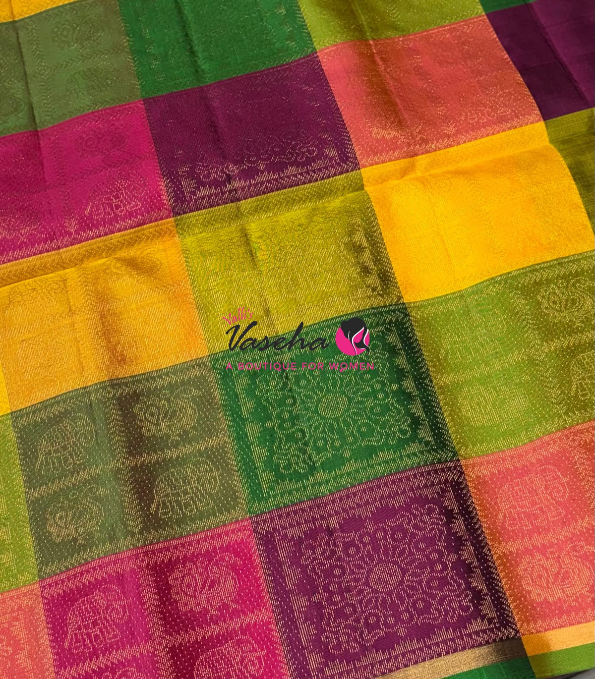 Pure Soft Silk Saree - Partly Pallu -  Half & Half Saree - Violetish Blue - VVPSS088