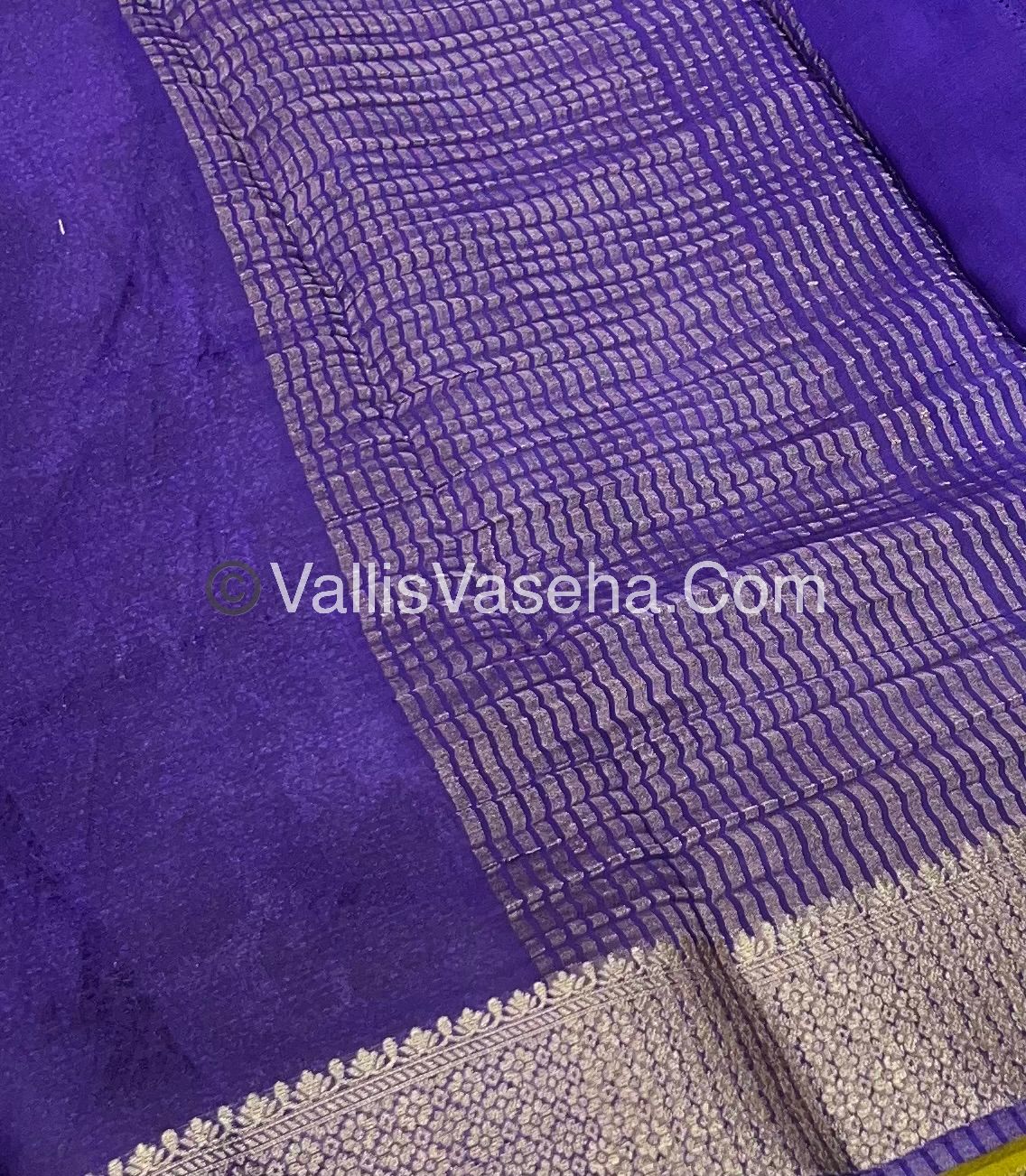 Semi Viscose / Semi Mysore Crepe Silk Variety - Embossed Design - VVSMC002
