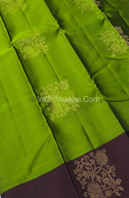 Half Mix - Pure Soft Silk Saree - VVPSS030