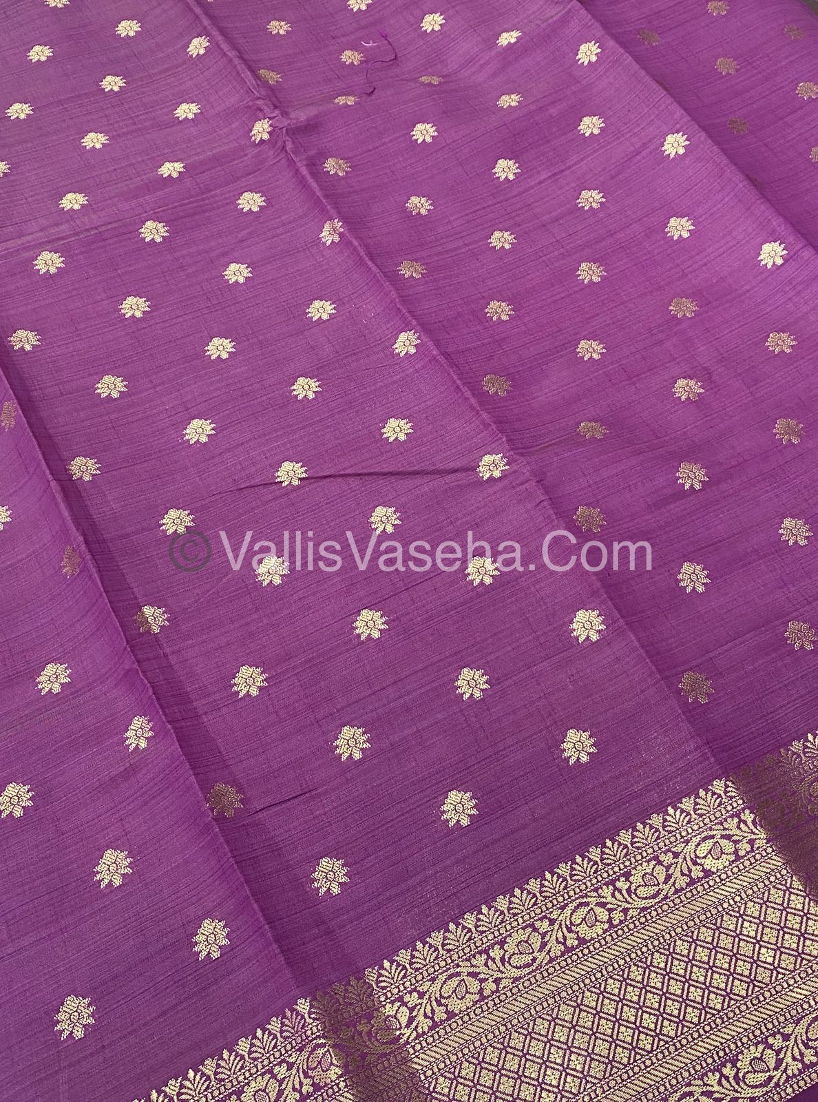 Semi Tussar Silk  -   Wine Shade  - VVSTS013