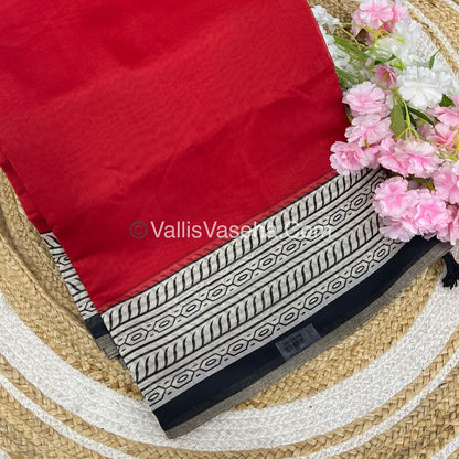 Casual Wear - Fancy Semi Chanderi Saree  - VVFMC006