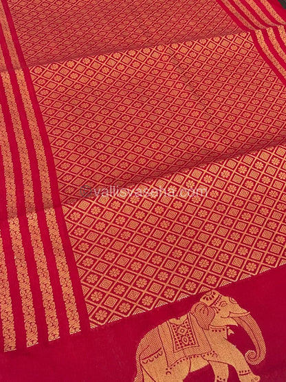 Mulberry Semi Silk - Red Shade - VVMS001