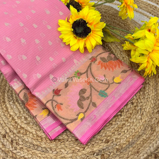 Kota Saree - Paithani Border - Pink with Pink - VVKPS001